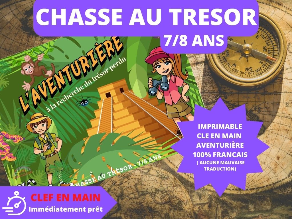 Chasse au trésor Aventurière - Fete pour enfant