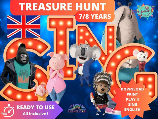 Treasure hunt  SING - Fete pour enfant
