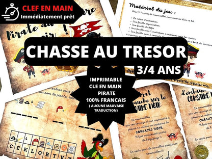 Chasse au trésor Pirate - Fete pour enfant