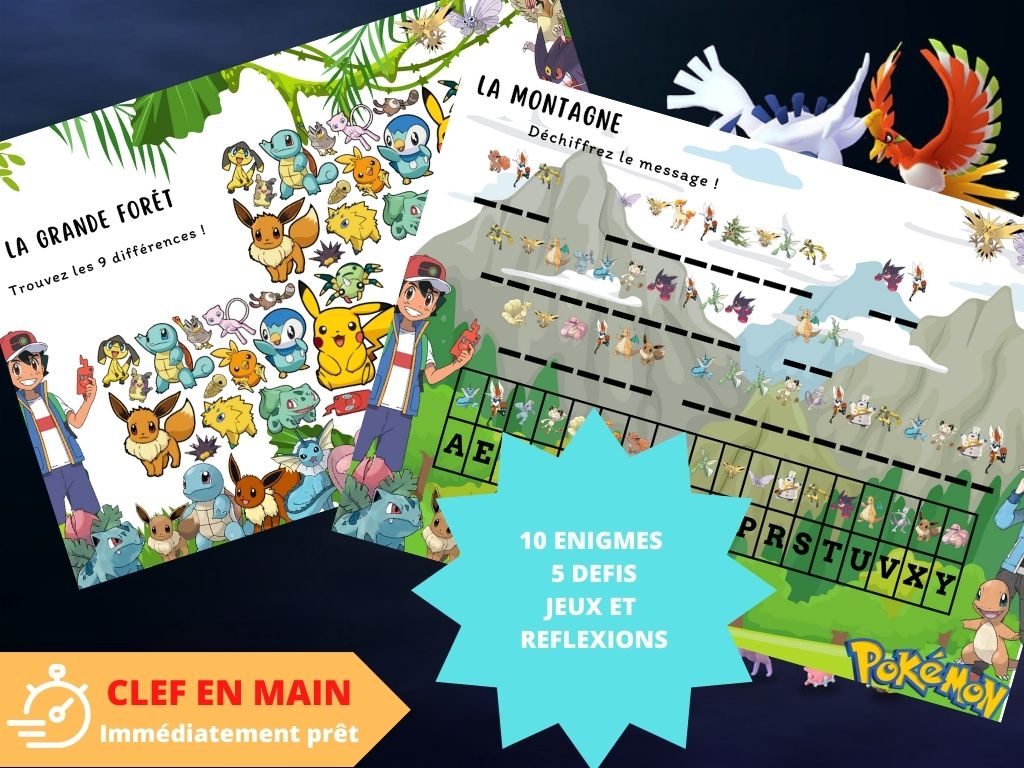 Chasse au trésor Poké - Fete pour enfant