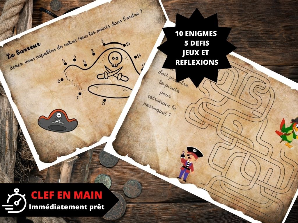 Chasse au trésor Pirate - Fete pour enfant