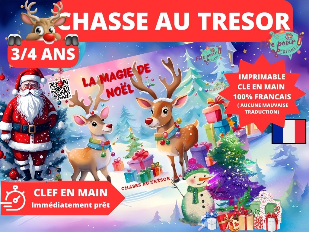 Chasse au trésor Noël - Fete pour enfant