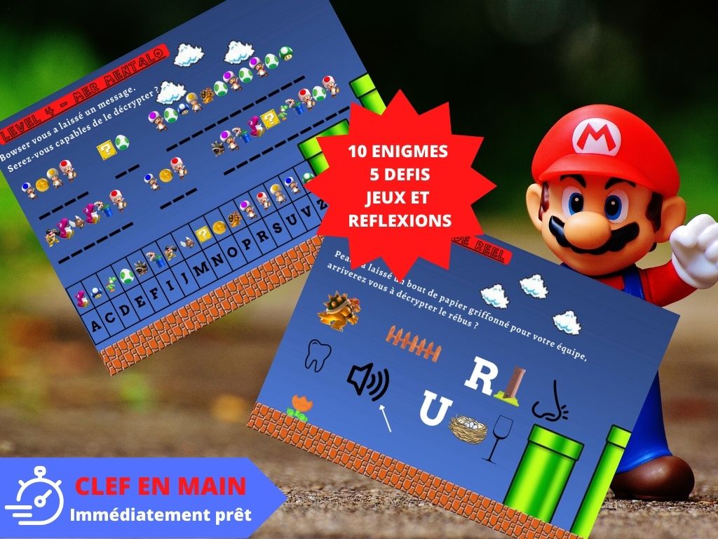 Chasse au trésor MARIO - Fete pour enfant