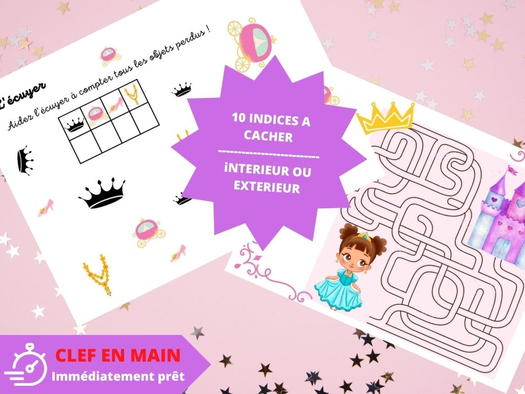 Chasse au trésor Princesse - Fete pour enfant