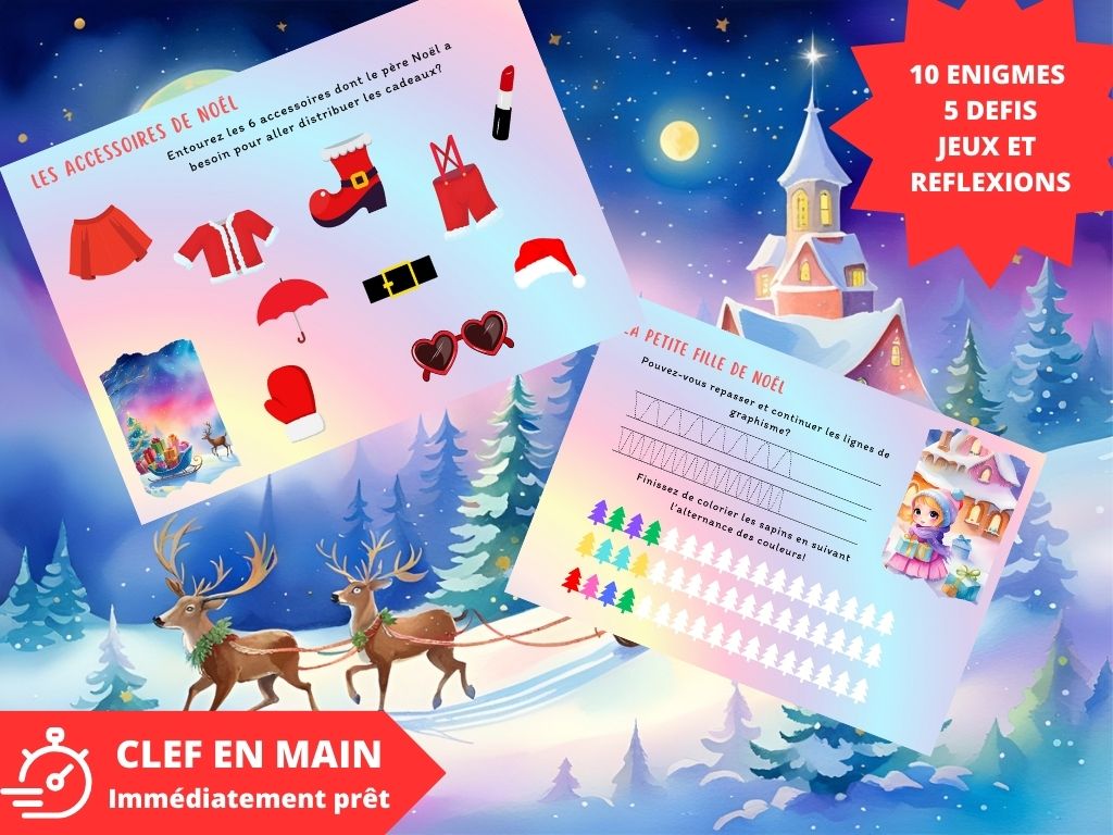 Chasse au trésor Noël - Fete pour enfant