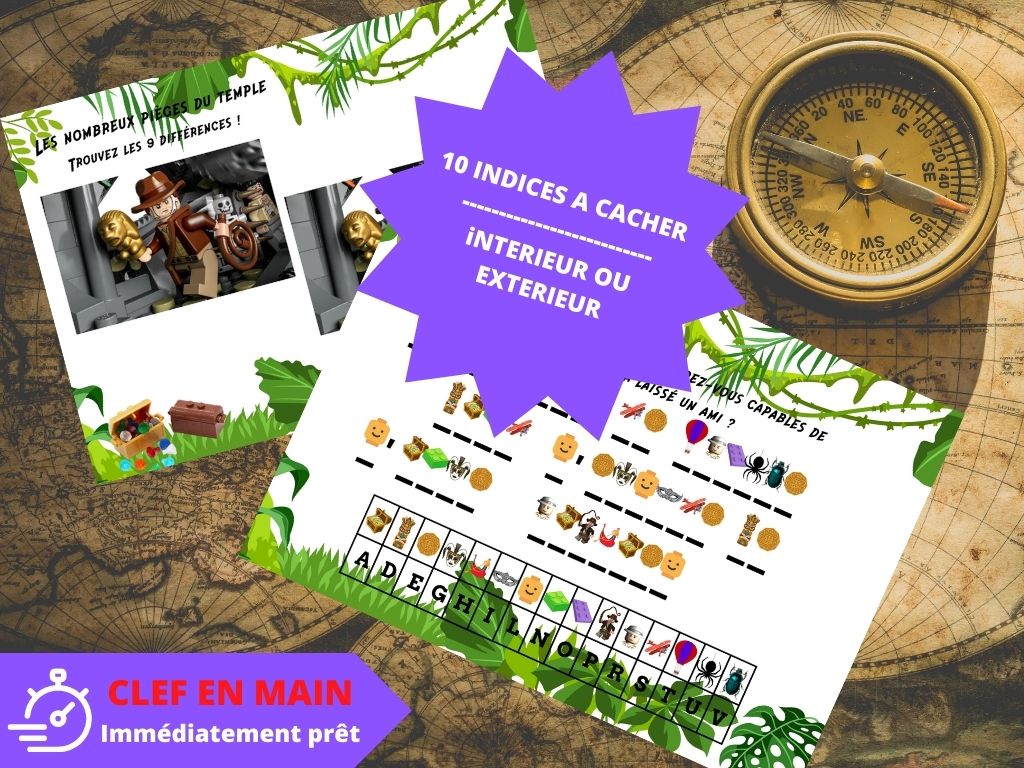 Chasse au trésor Aventurier - Fete pour enfant