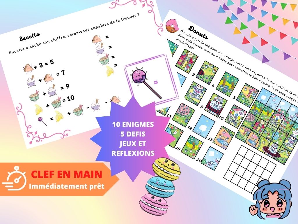 Chasse au trésor Kawaii - Fete pour enfant
