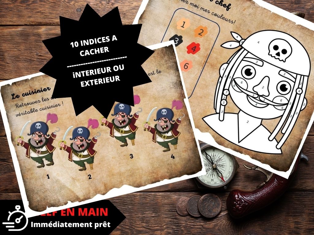 Chasse au trésor Pirate - Fete pour enfant