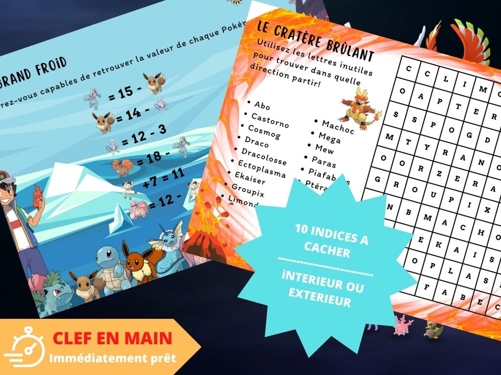 Chasse au trésor Poké - Fete pour enfant