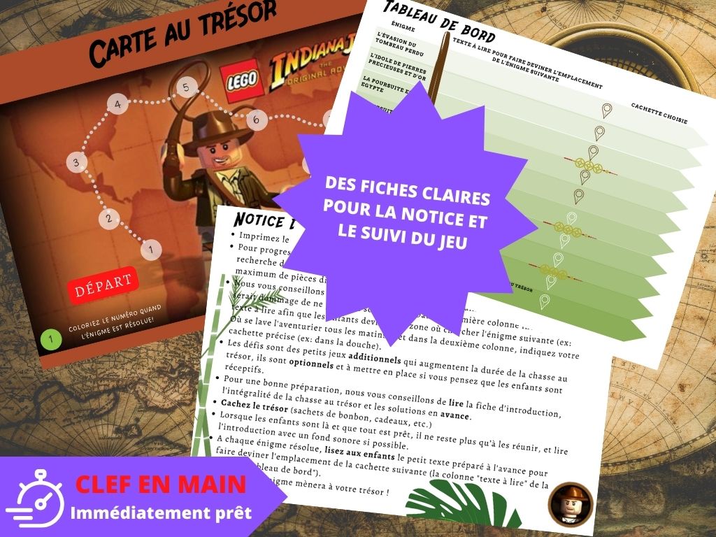 Chasse au trésor Aventurier - Fete pour enfant