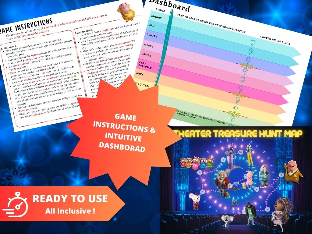 Treasure hunt  SING - Fete pour enfant