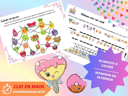 Chasse au trésor Kawaii - Fete pour enfant