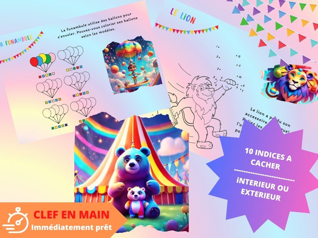 Chasse au trésor Cirque Arc En Ciel - Fete pour enfant