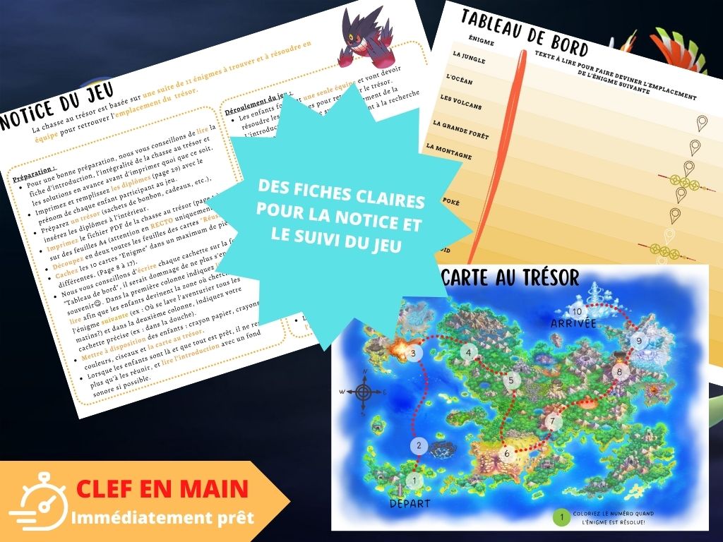 Chasse au trésor Poké - Fete pour enfant