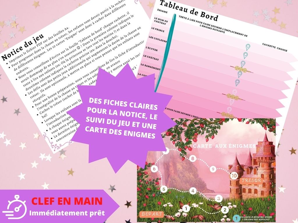 Chasse au trésor Princesse - Fete pour enfant