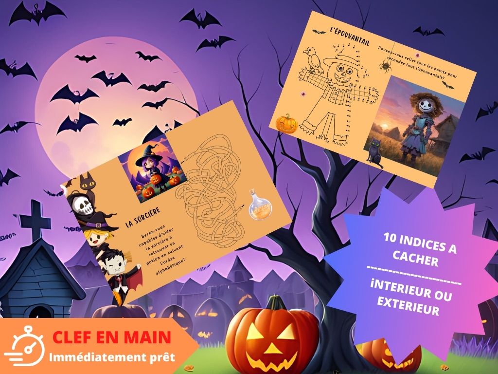 Chasse au trésor Halloween - Fete pour enfant