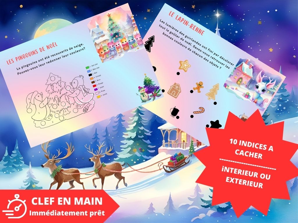 Chasse au trésor Noël - Fete pour enfant