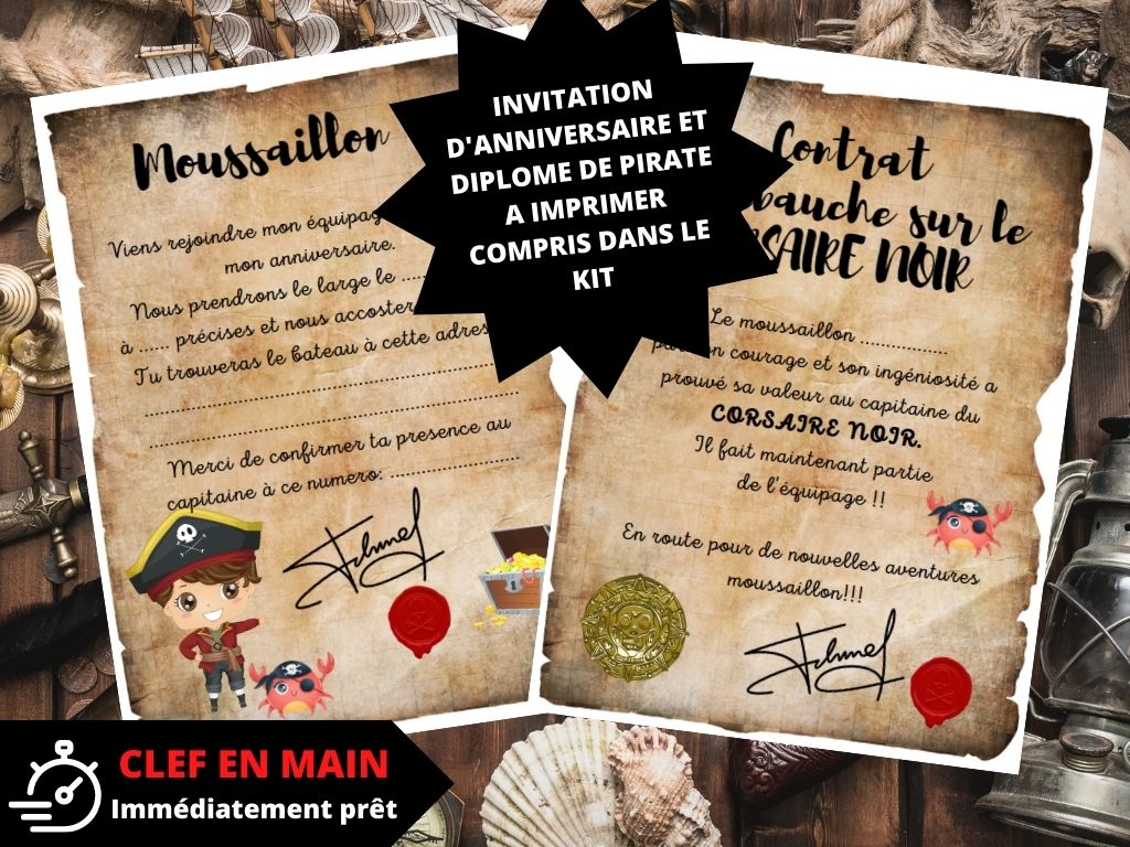 Chasse au trésor Pirate - Fete pour enfant