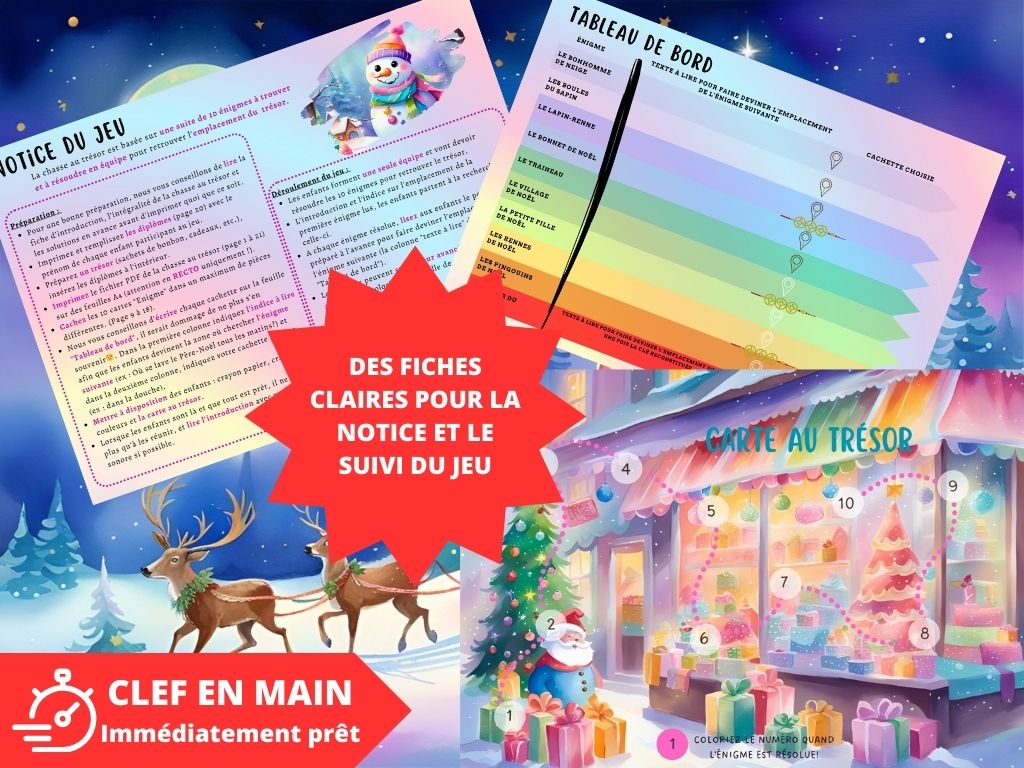 Chasse au trésor Noël - Fete pour enfant