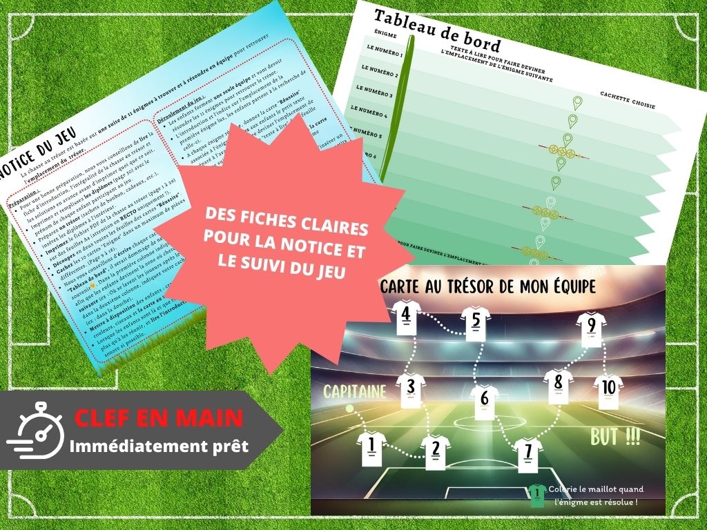 Chasse au trésor FOOT - Fete pour enfant