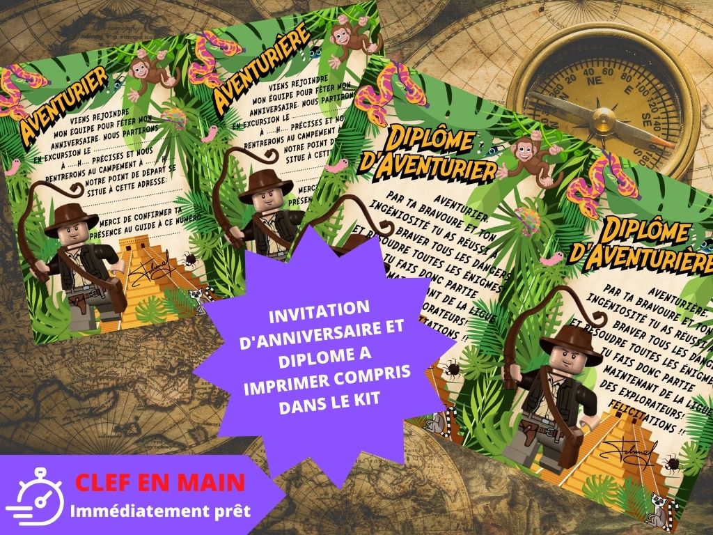 Chasse au trésor Aventurier - Fete pour enfant