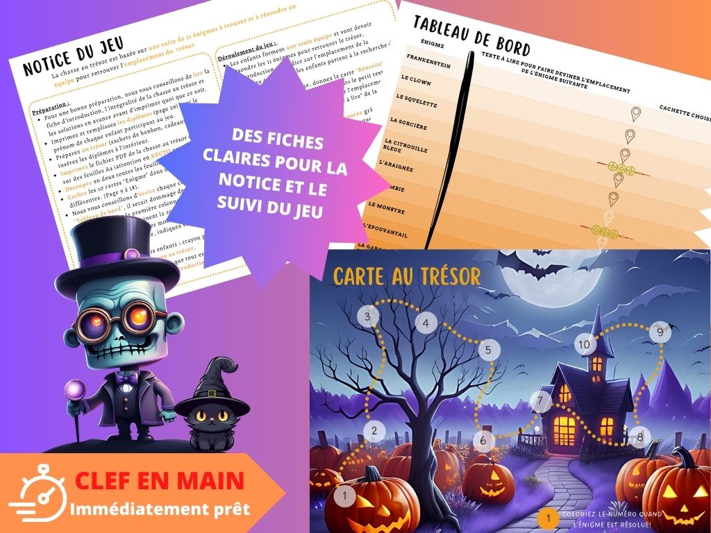 Chasse au trésor Halloween - Fete pour enfant