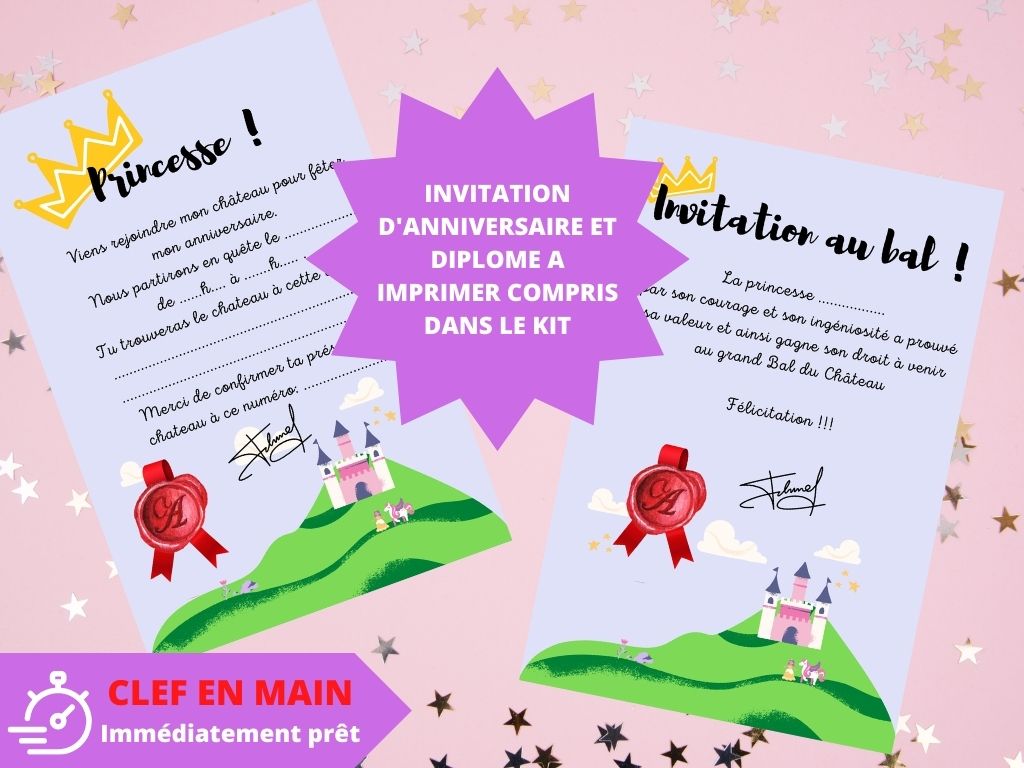 Chasse au trésor Princesse - Fete pour enfant
