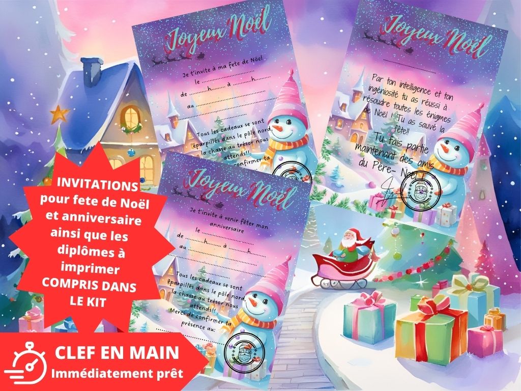 Chasse au trésor Noël - Fete pour enfant