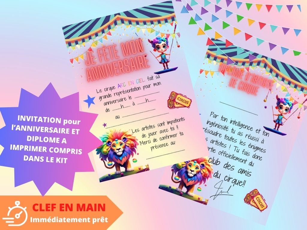 Chasse au trésor Cirque Arc En Ciel - Fete pour enfant