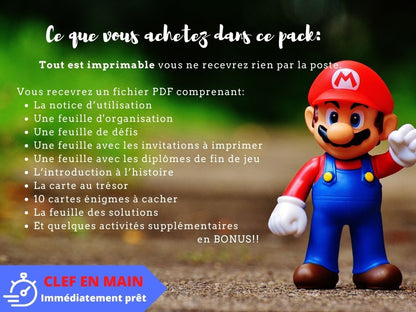 Chasse au trésor MARIO - Fete pour enfant