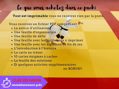 Chasse au trésor Judo - Fete pour enfant