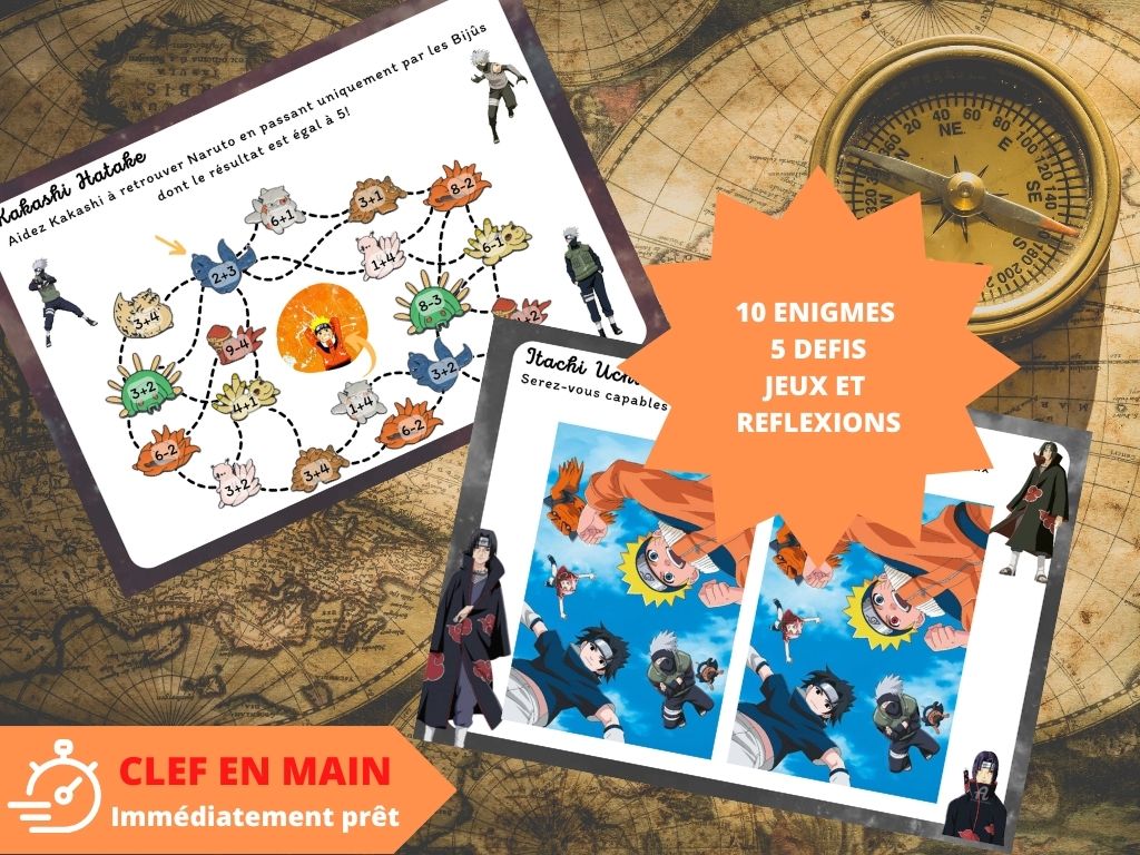 Chasse au trésor Naruto - Fete pour enfant