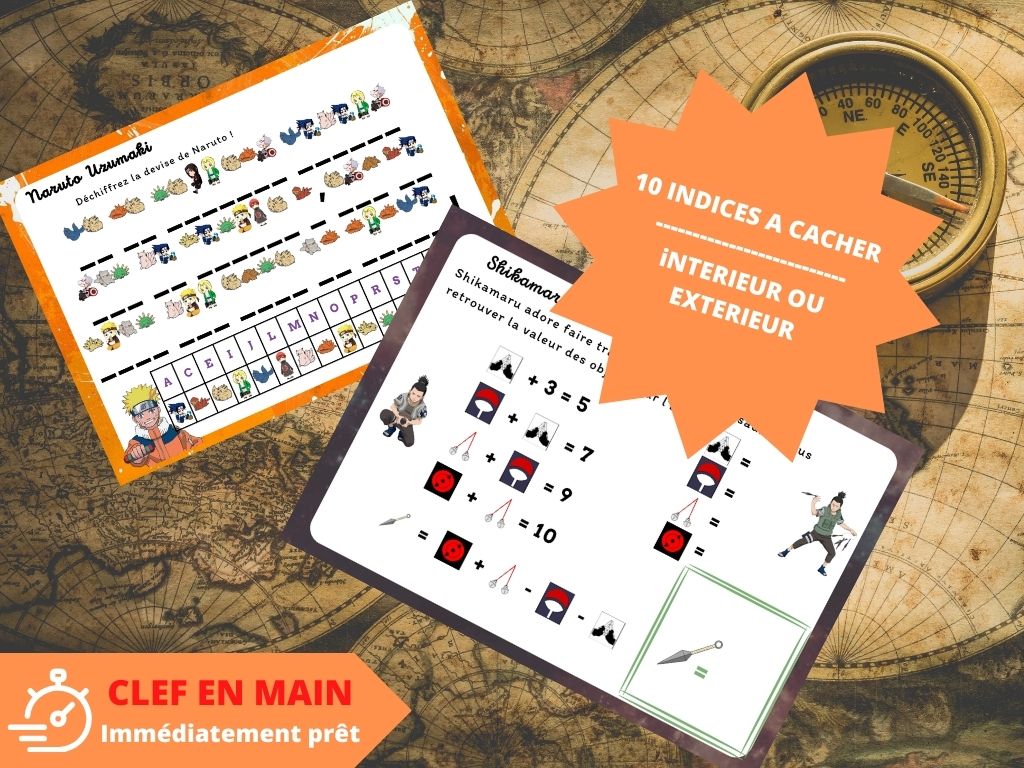 Chasse au trésor Naruto - Fete pour enfant