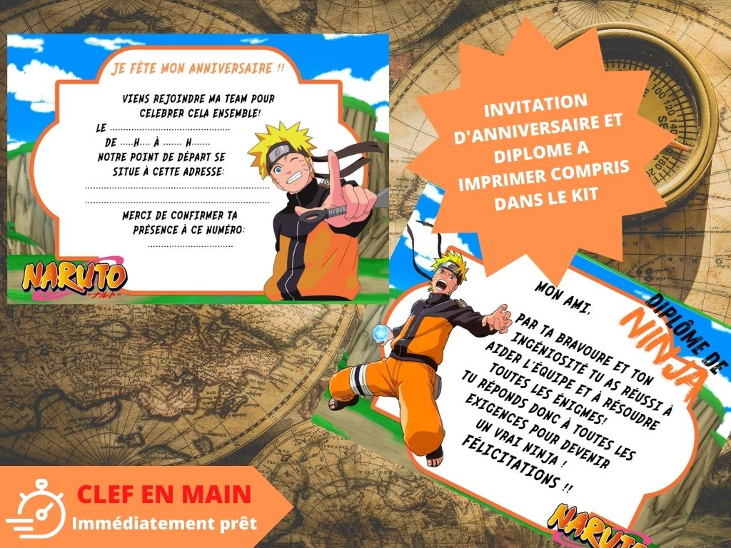 Chasse au trésor Naruto - Fete pour enfant