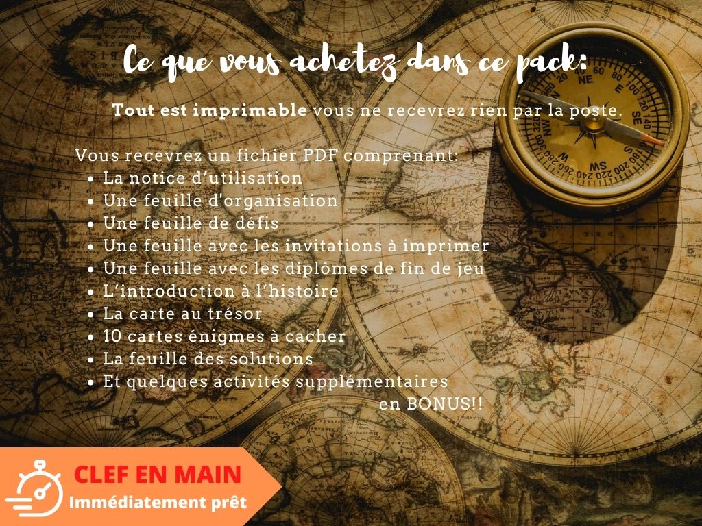 Chasse au trésor Naruto - Fete pour enfant