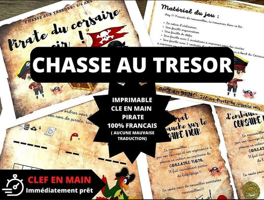 Chasse au trésor Pirate - Fete pour enfant