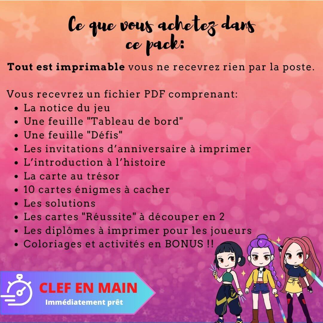 Chasse au trésor K-POP Demon Hunters