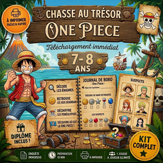 Chasse au Trésor One Piece clé en main à imprimer