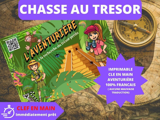 Chasse au trésor Aventurière - Fete pour enfant