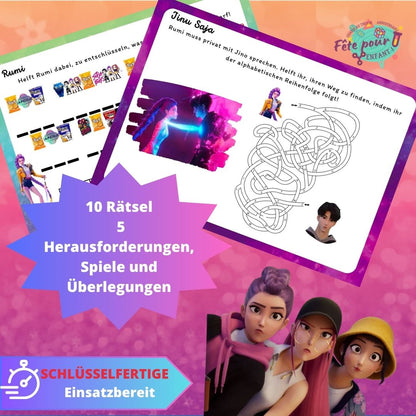 K-POP Demon Hunters Schatzuche - Fete pour enfant