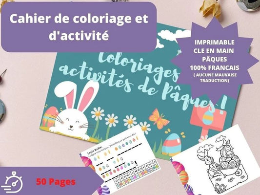 Cahier d'activité Pâques - Fete pour enfant