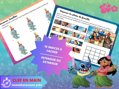 chasse au tresor lilo et stitch