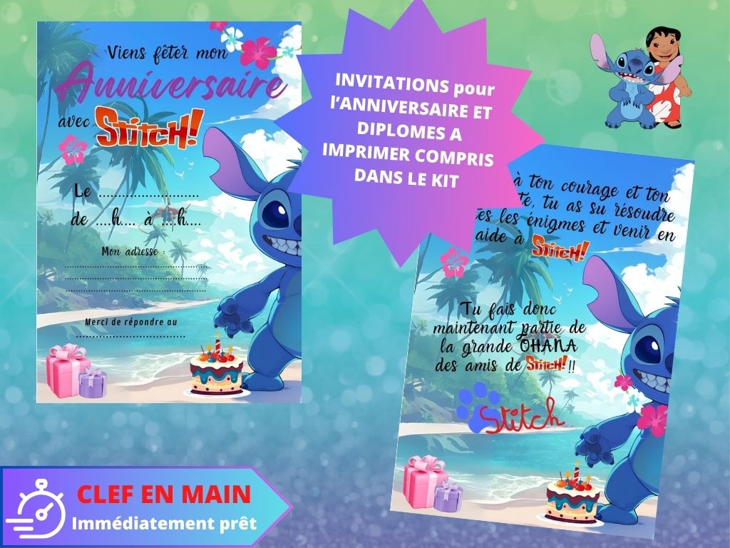 Chasse Au Trésor Stitch à Imprimer