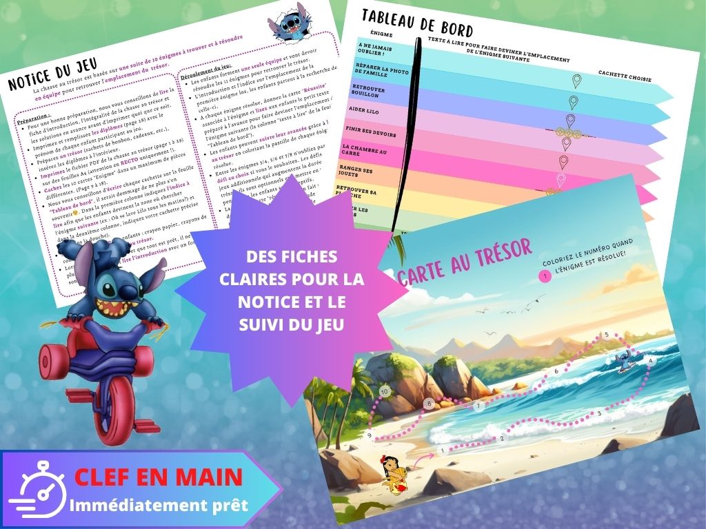 chasse au tresor lilo et stitch