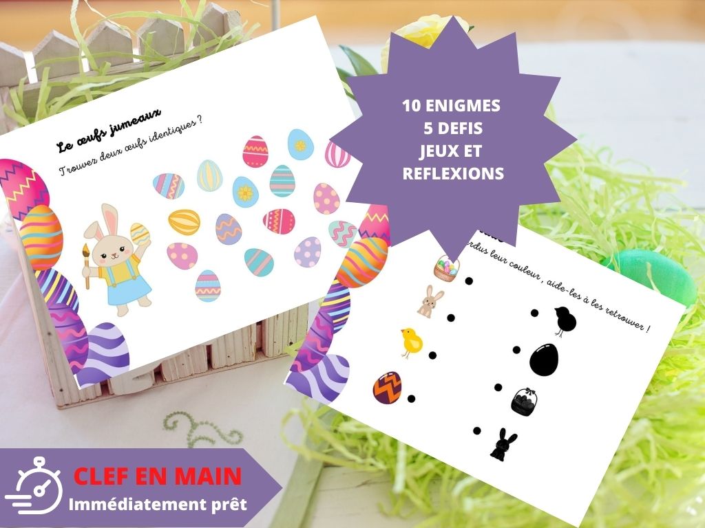 Chasse au trésor/ chasse aux Œufs de Pâques - Fete pour enfant