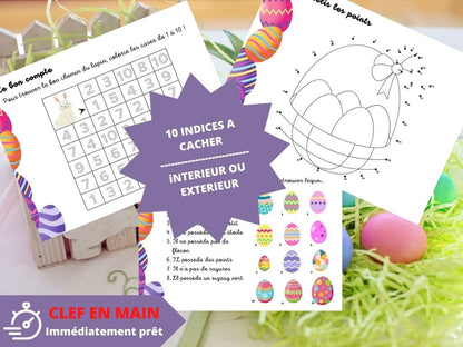 Chasse au trésor/ chasse aux Œufs de Pâques - Fete pour enfant
