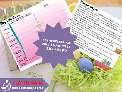 Chasse au trésor/ chasse aux Œufs de Pâques - Fete pour enfant
