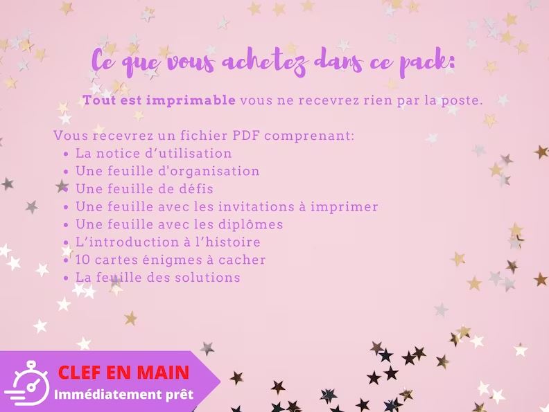 Chasse au trésor Princesse - Fete pour enfant