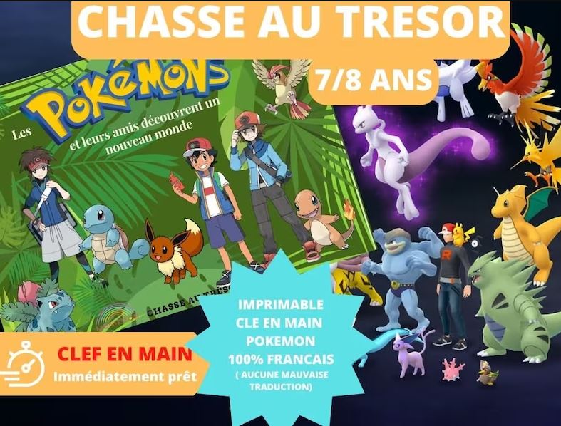 Chasse au trésor Poké - Fete pour enfant