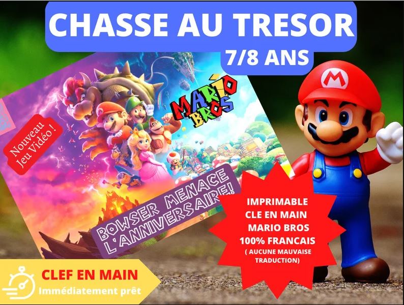 Chasse au trésor MARIO - Fete pour enfant